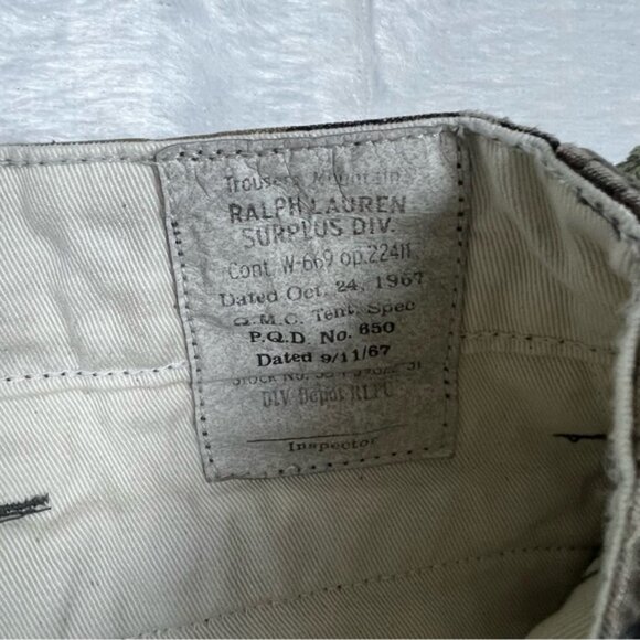 Ralph Lauren Military Surplus Utility Camo Pants 32x30 - Picture 4 of 6